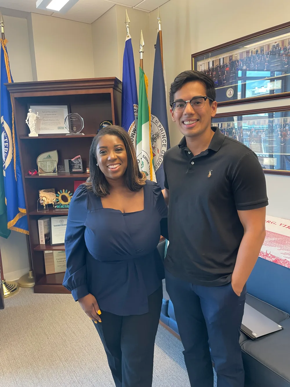 Peter with Virginia State Senator Lashrecse D. Aird